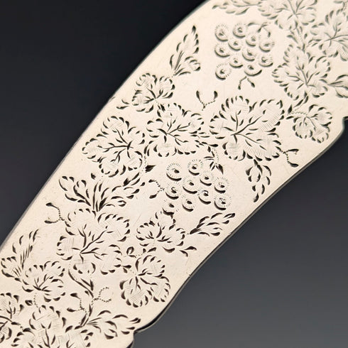 約 1895 年英國古董純銀奶油刀 48 克 Wakely&Wheeler